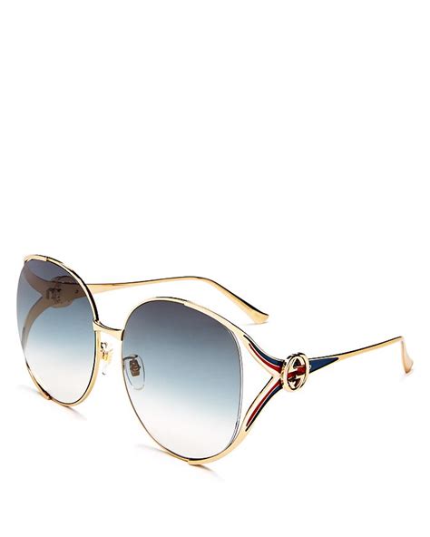 gucci round mirror sunglasses|Gucci women's oversize round sunglasses.